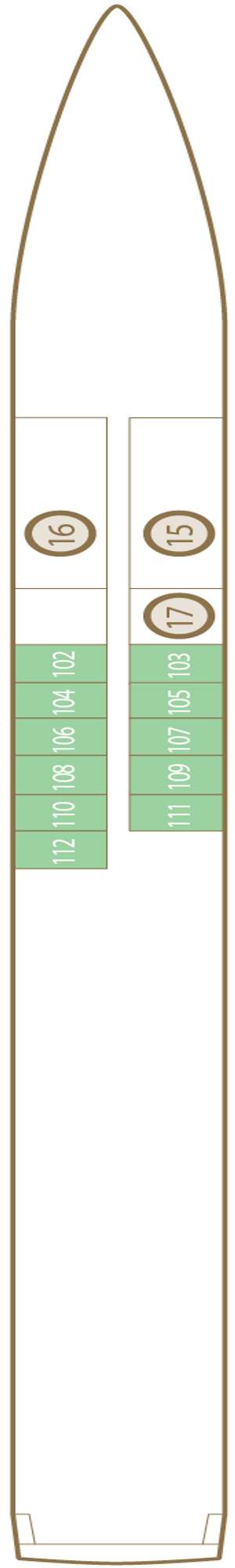 Deck plan for Scenic Crystal