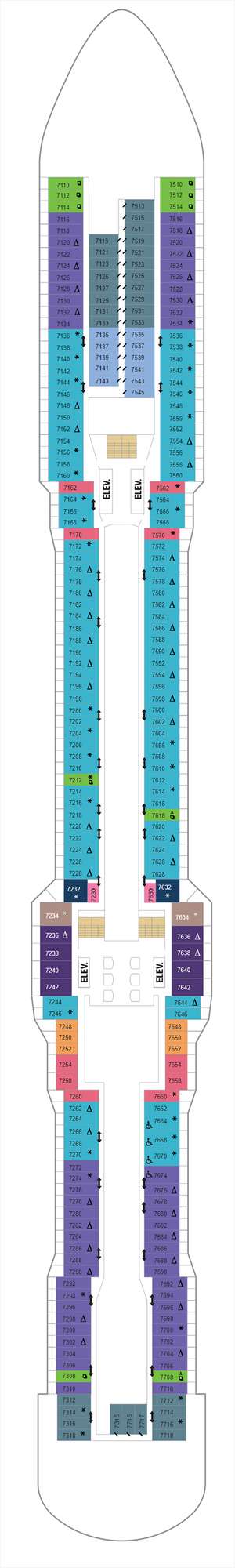 Deck plan for Quantum of the Seas