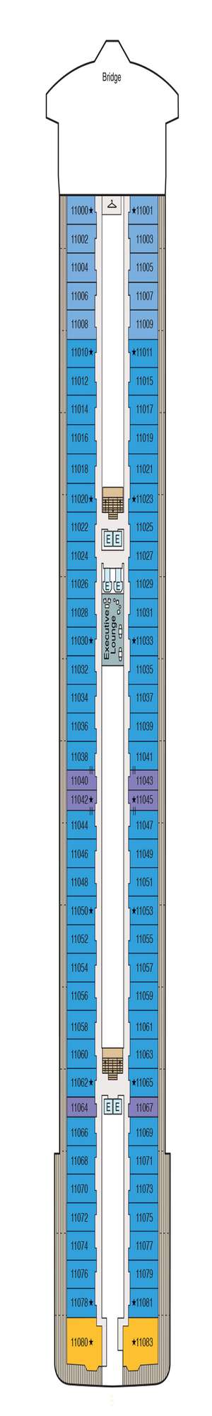 Deck plan for Oceania Allura