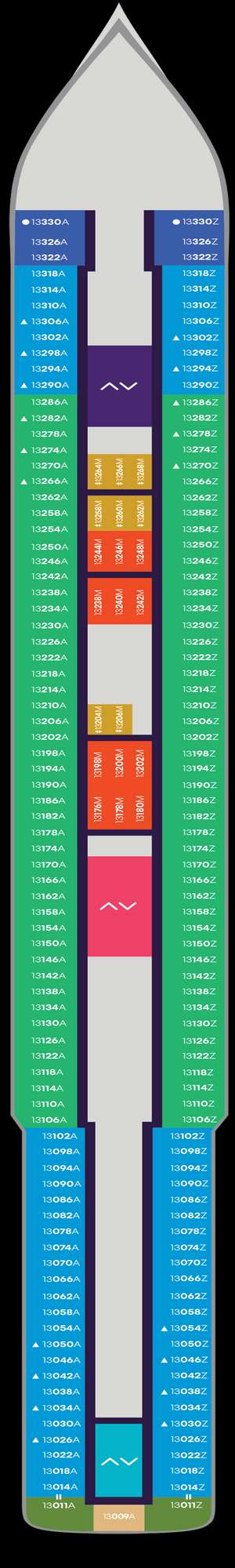 Deck plan for Valiant Lady