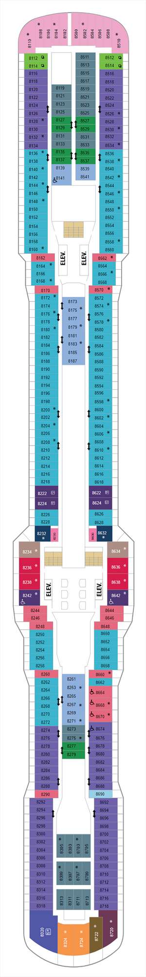 Deck plan for Anthem of the Seas