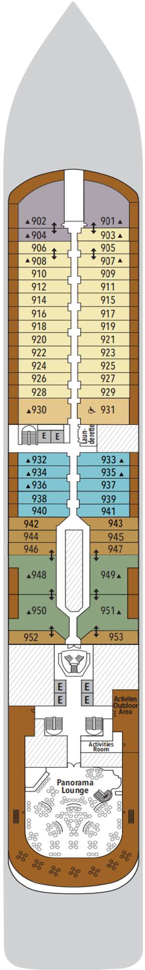 Deck plan for Silver Muse
