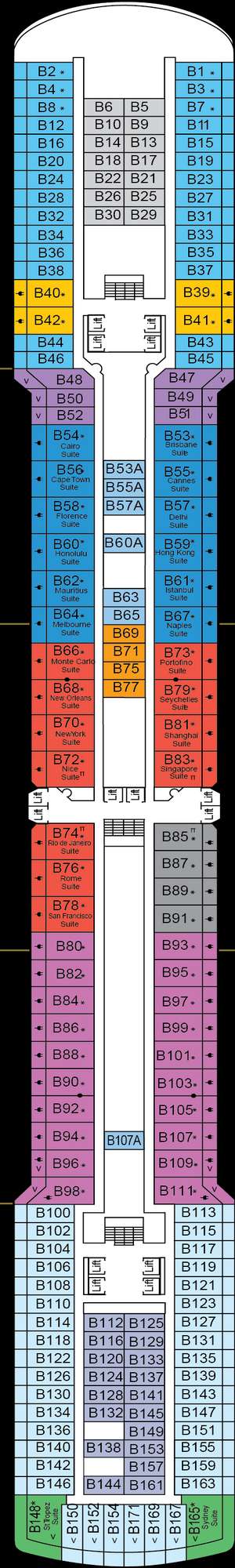Deck plan for Arcadia