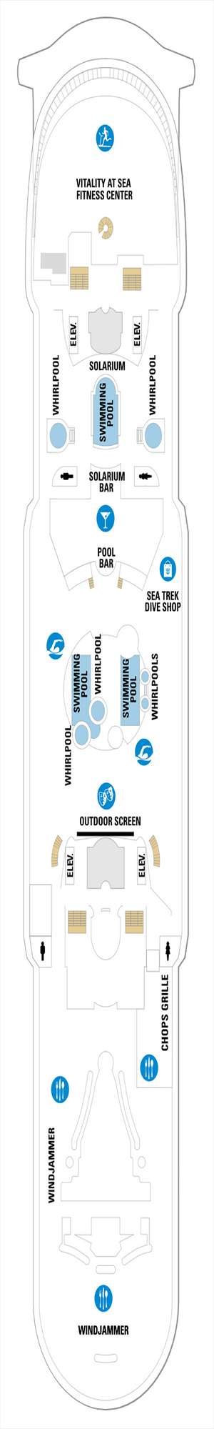 Deck plan for Explorer of the Seas