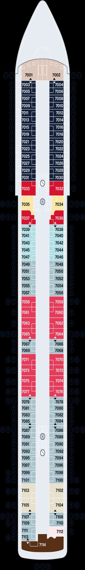 Deck plan for Explora V