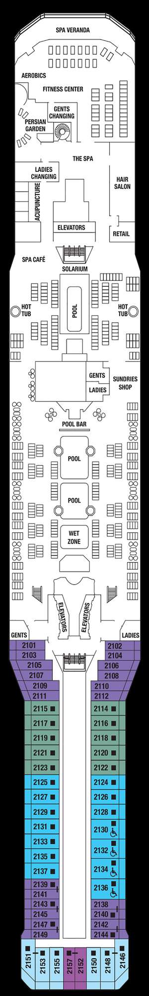 Deck plan for Celebrity Solstice