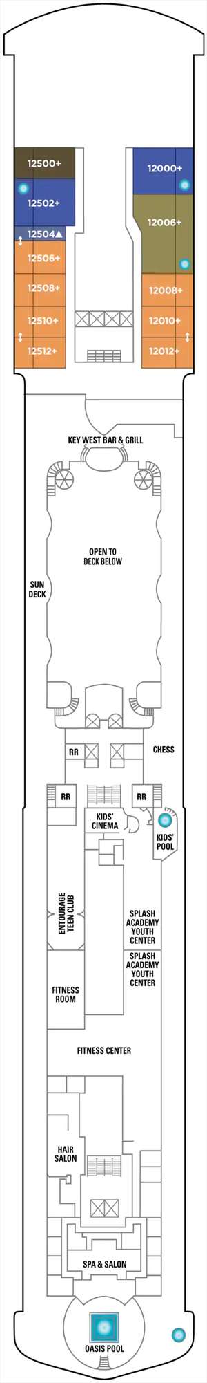 Deck plan for Pride of America