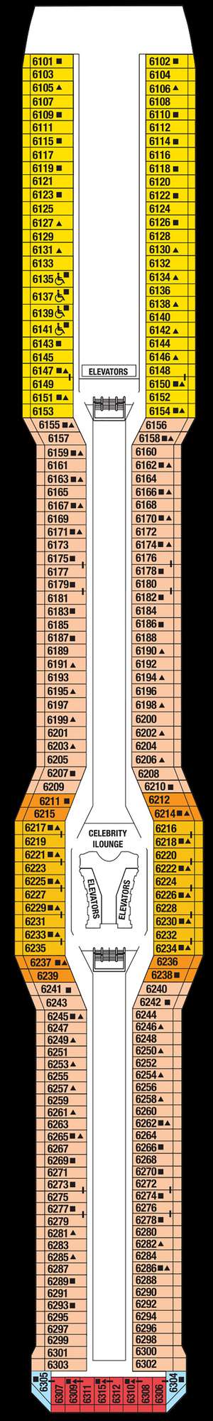 Deck plan for Celebrity Equinox