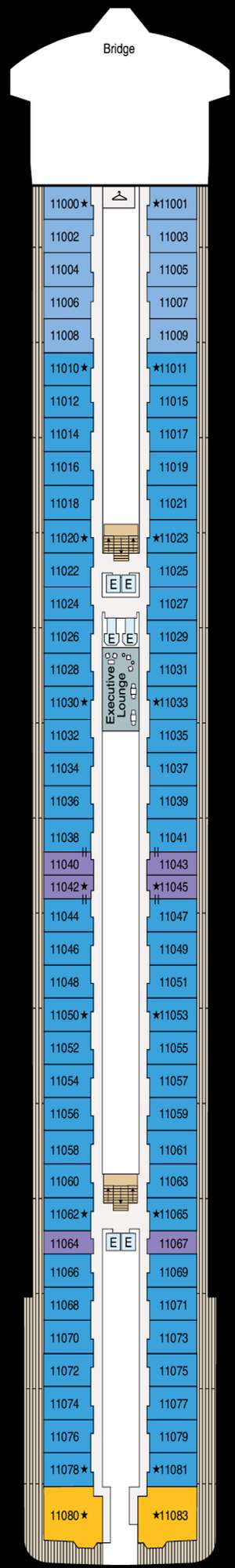 Deck plan for Vista