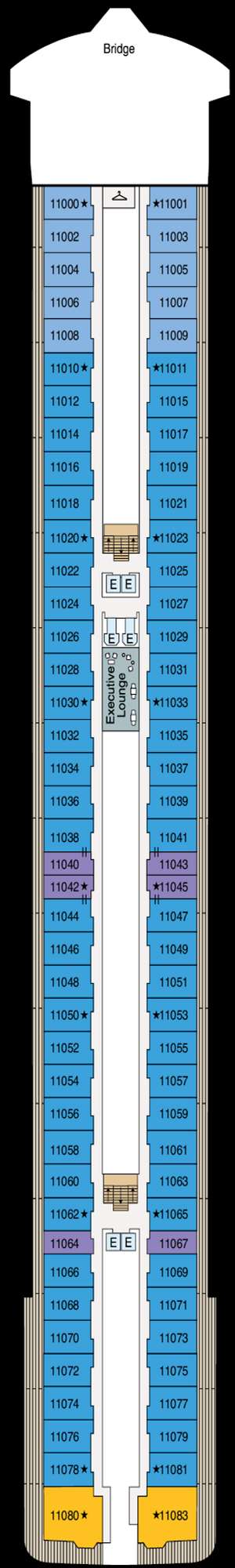 Deck plan for Oceania Vista