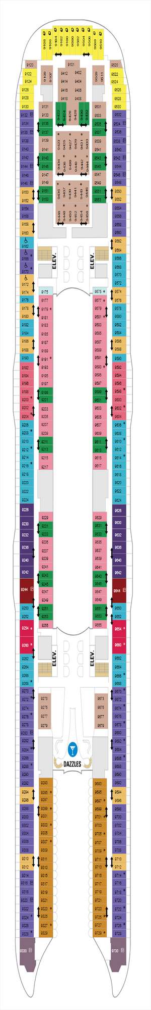Deck plan for Allure of the Seas