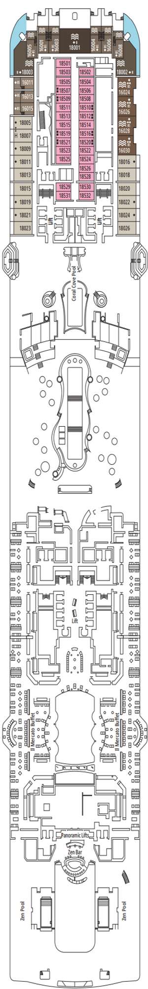 Deck plan for MSC World Atlantic