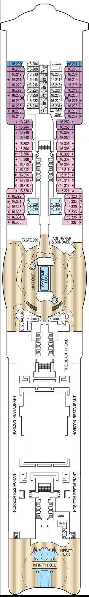 Deck plan for Iona