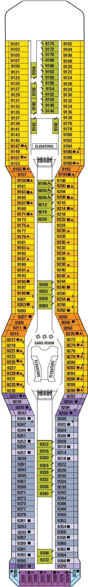 Deck plan for Celebrity Equinox