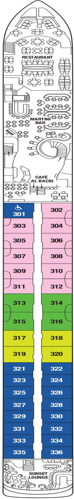 Deck plan for Celebrity Wanderer
