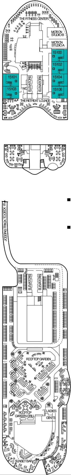 Deck plan for Celebrity Beyond