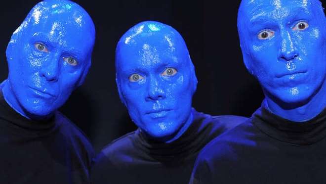 The Blue Man Group in Las Vegas