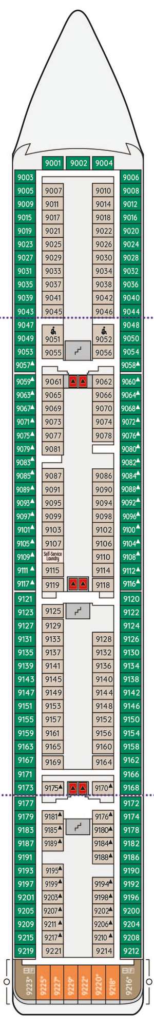 Deck plan for Ambition