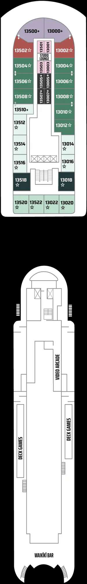 Deck plan for Pride of America