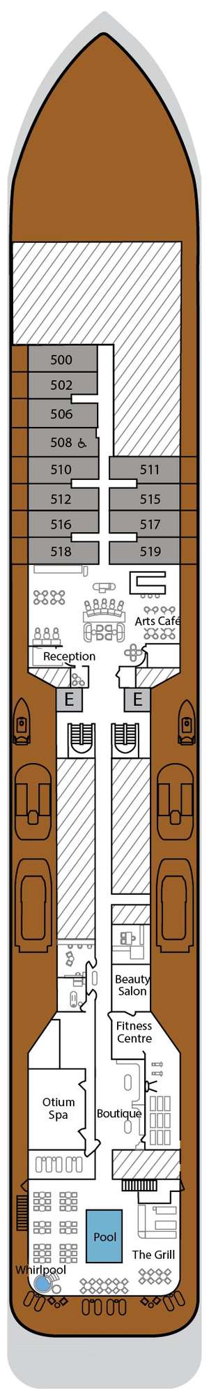 Deck plan for Silver Endeavour