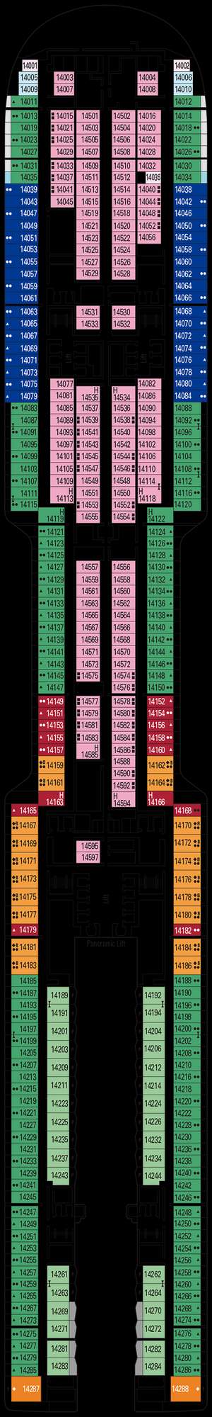 Deck plan for MSC World Europa