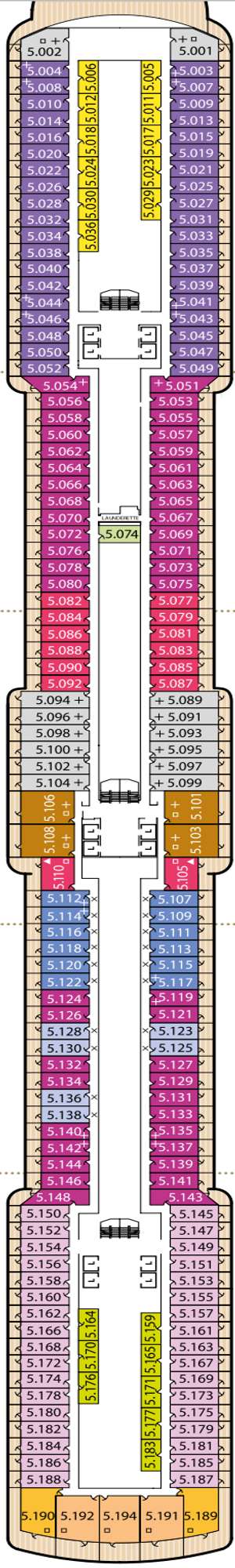 Deck plan for Queen Victoria
