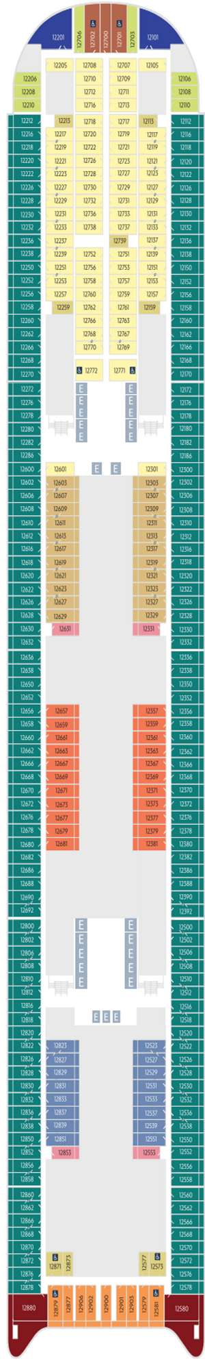 Deck plan for Disney Adventure