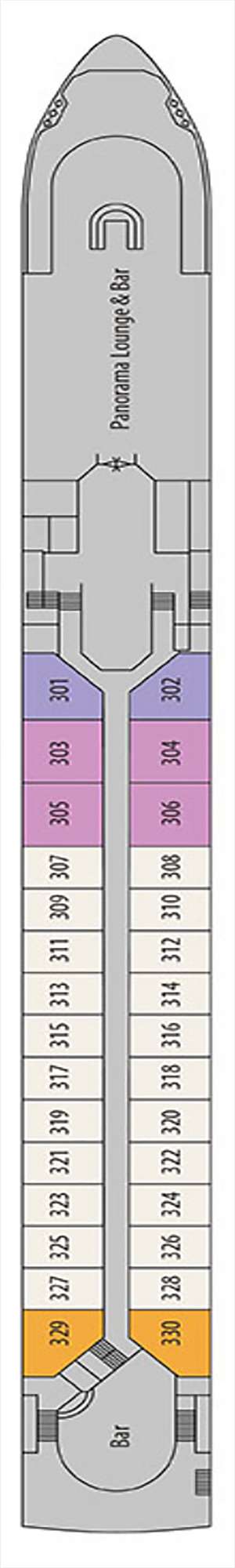 Deck plan for MS Jane Austen