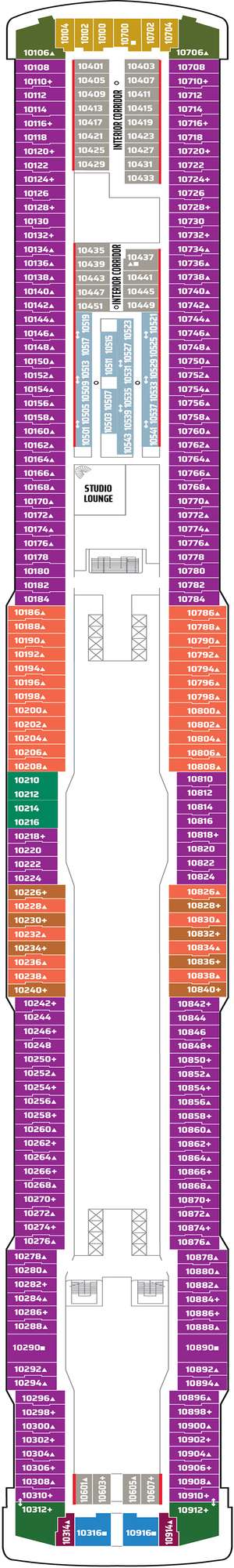 Deck plan for Norwegian Breakaway