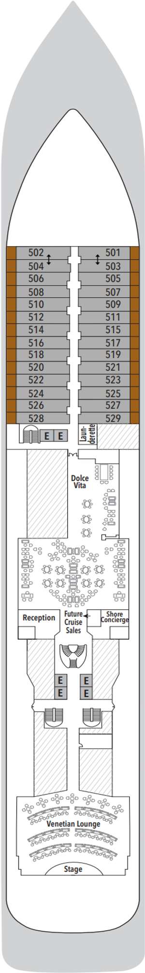 Deck plan for Silver Muse