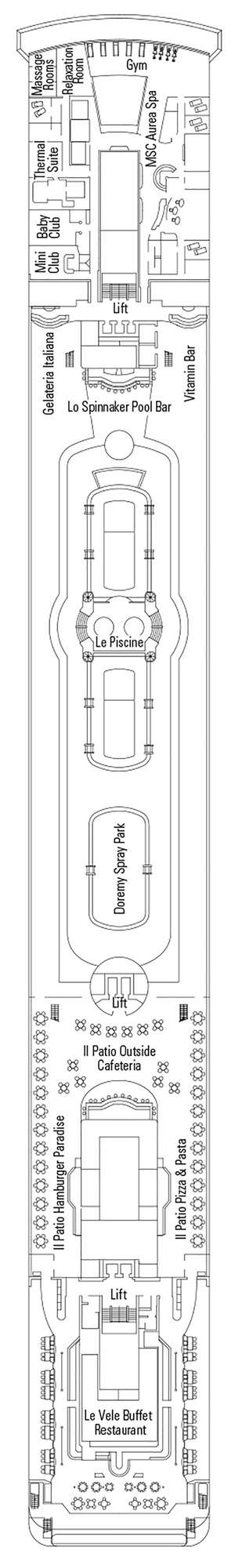 Deck plan for MSC Opera