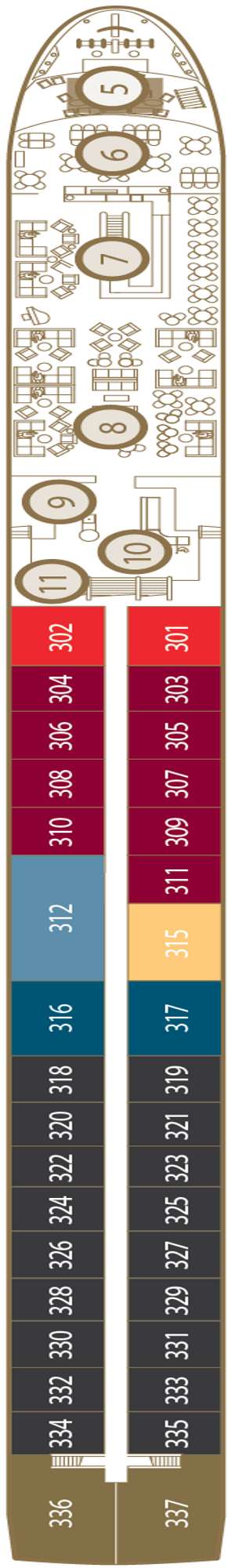 Deck plan for Scenic Jade