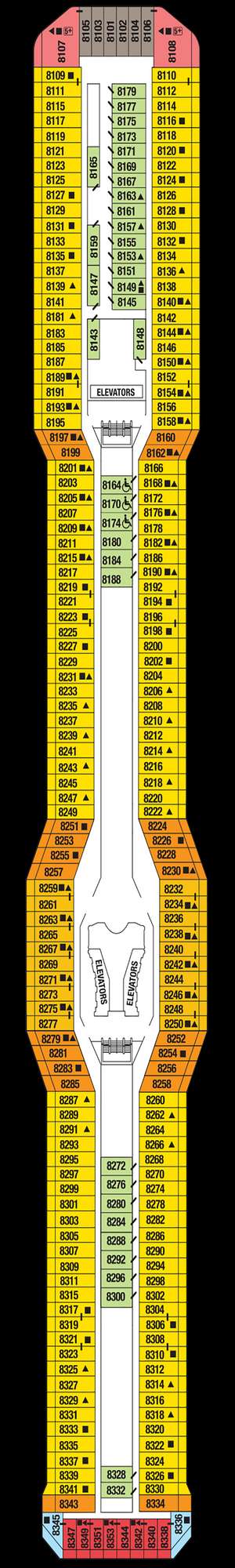 Deck plan for Celebrity Equinox