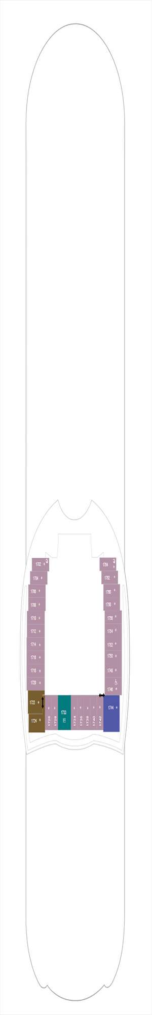 Deck plan for Symphony of the Seas