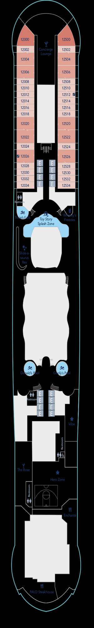 Deck plan for Disney Wish