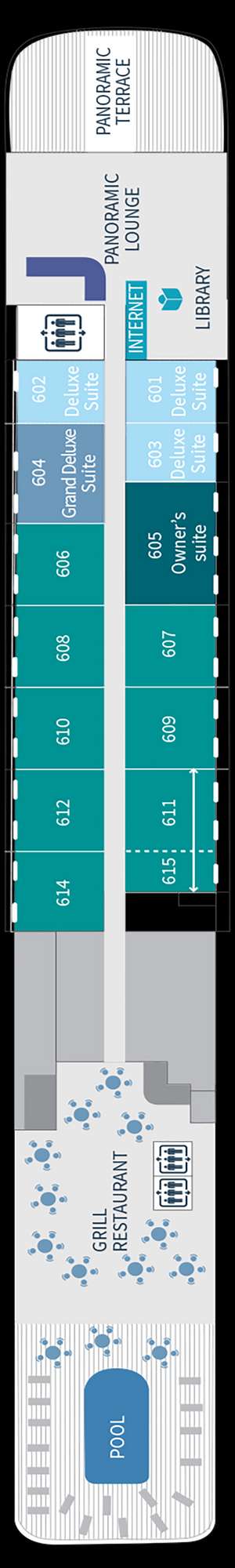 Deck plan for Le Lyrial