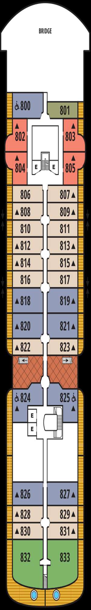 Deck plan for Seabourn Pursuit