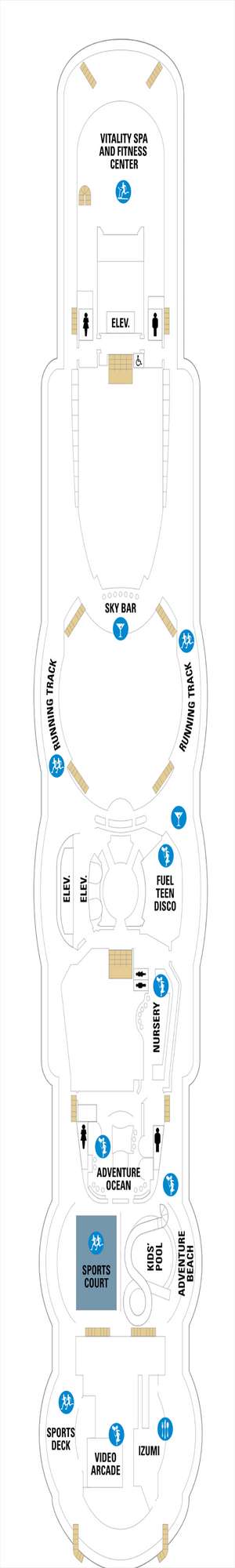 Deck plan for Serenade of the Seas