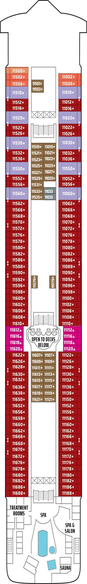 Deck plan for Norwegian Star