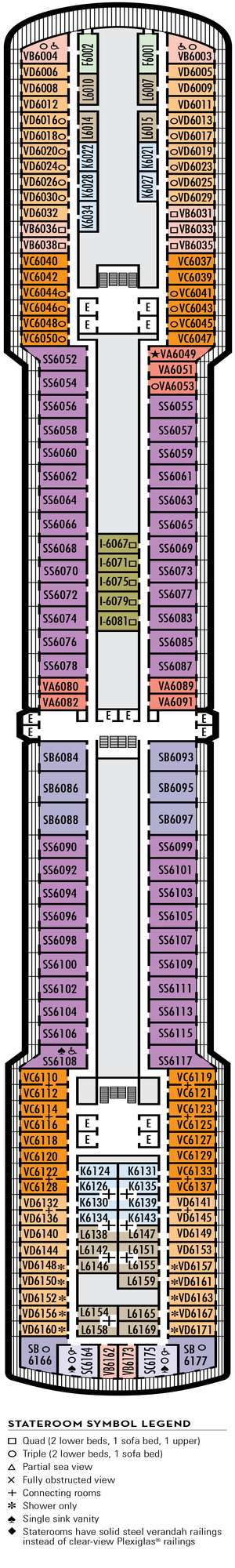 Deck plan for Noordam