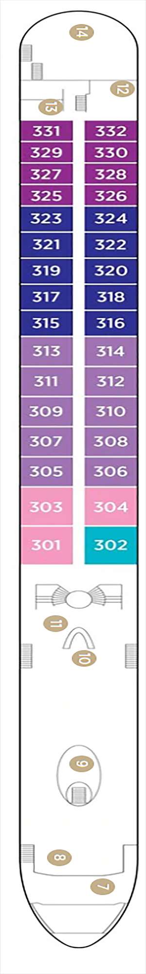 Deck plan for AmaCerto