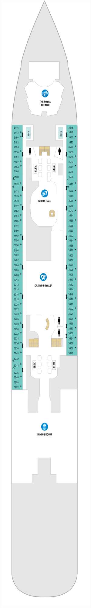 Deck plan for Spectrum of the Seas