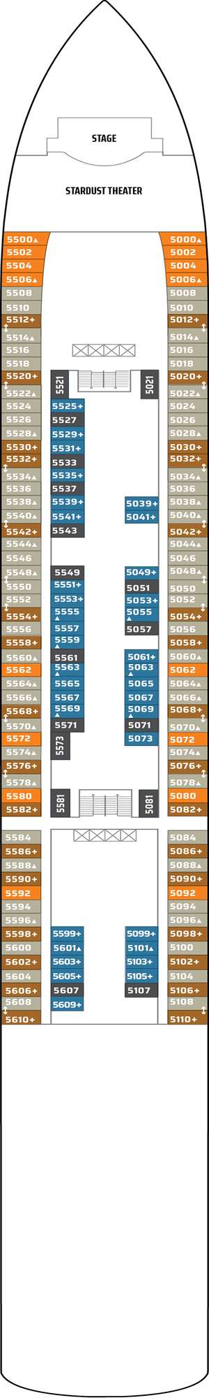 Deck plan for Norwegian Jade