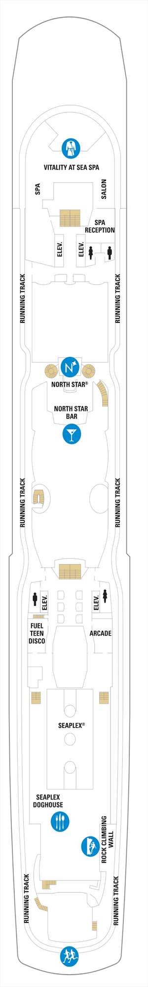 Deck plan for Ovation of the Seas